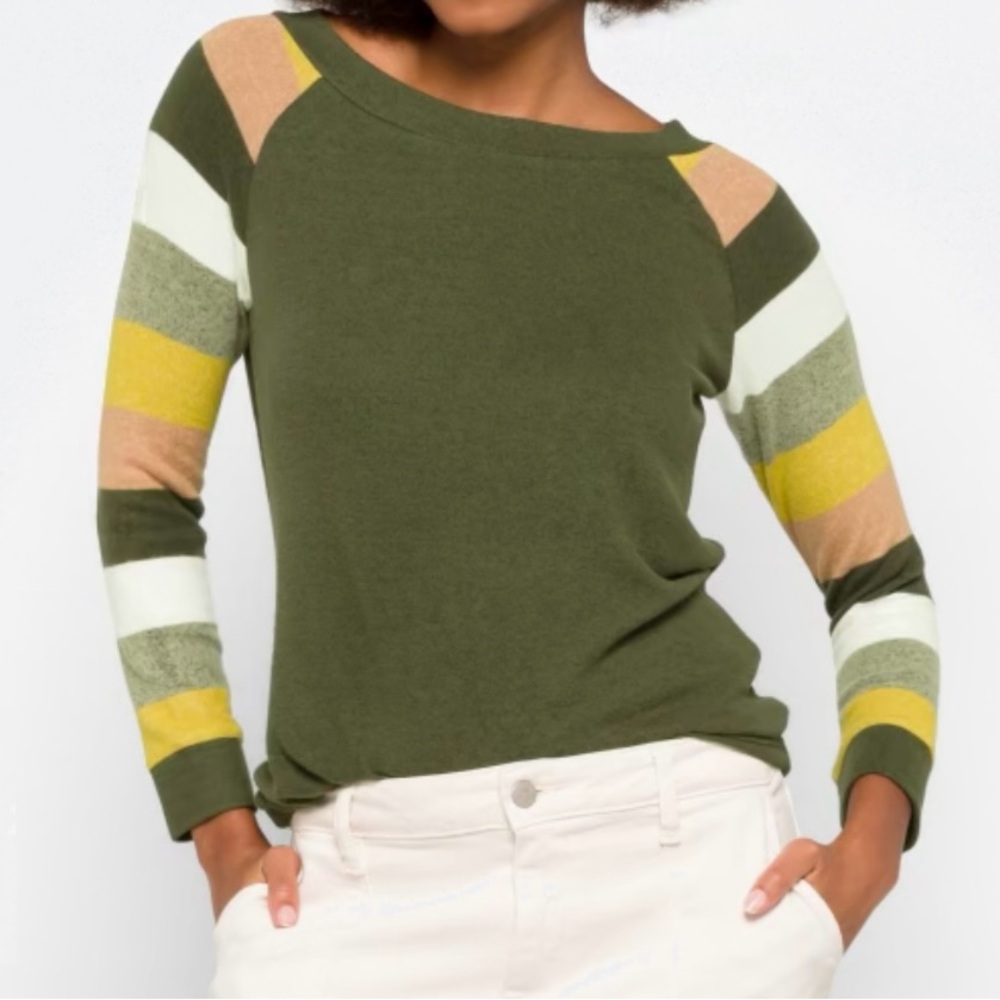 Market & Spruce Heather Gray Knit Top